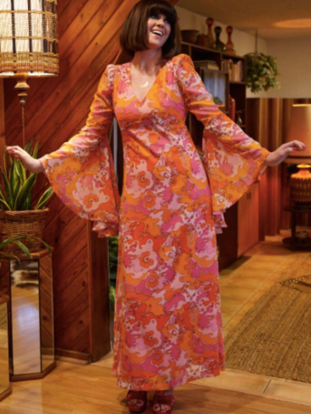 NWT Joanie Clothing x Dawn O'Porter Piña Colada Floral Maxi Dress! UK20/US16! - Picture 2 of 14